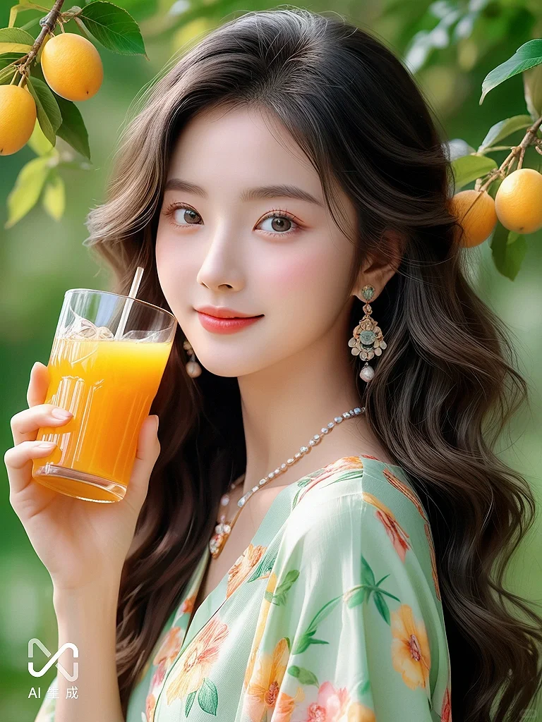 AI里走出来的美女