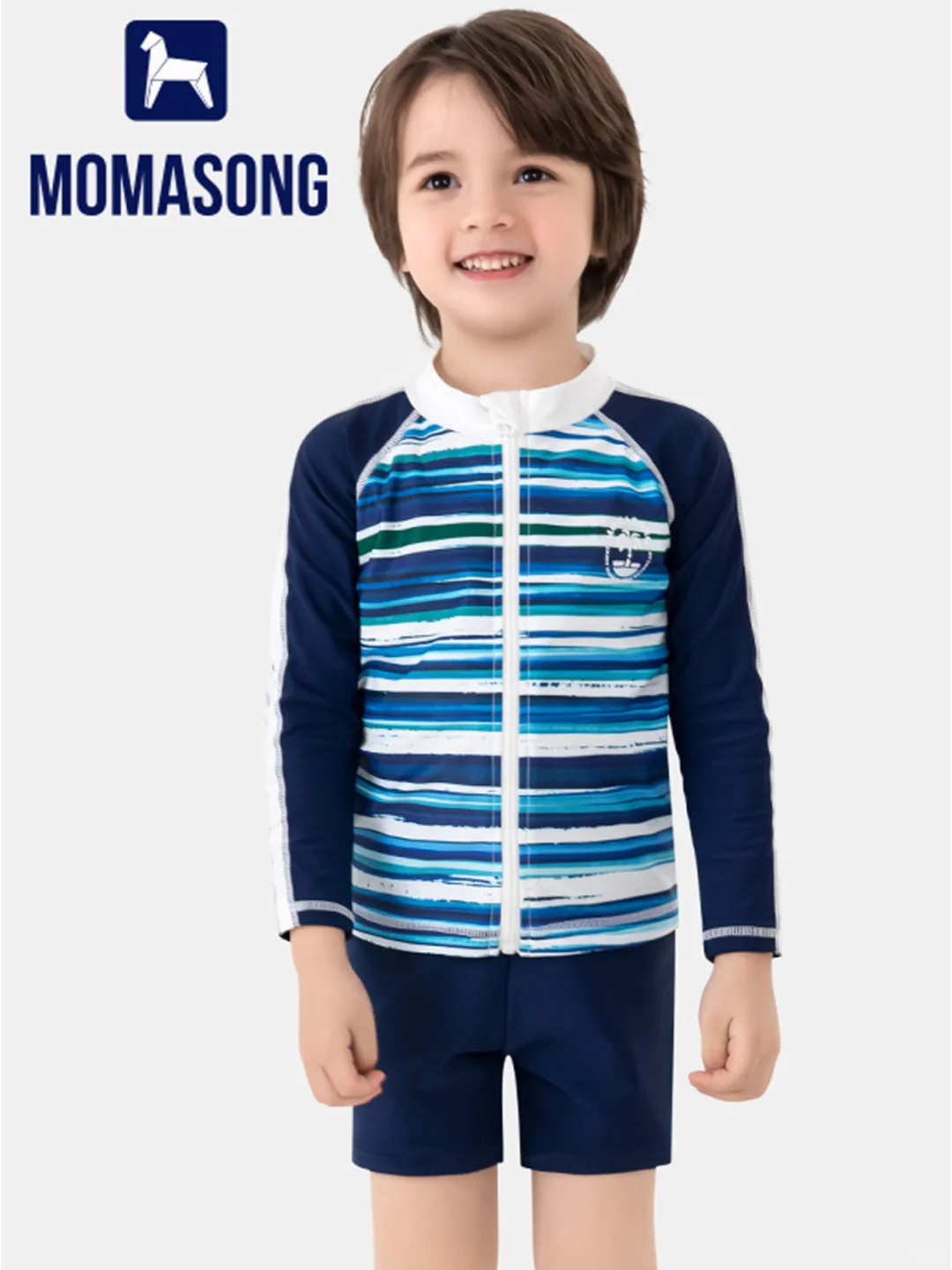 Momasong长袖防晒泳衣👦🏻