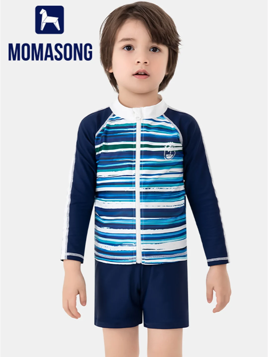 Momasong长袖防晒泳衣👦🏻