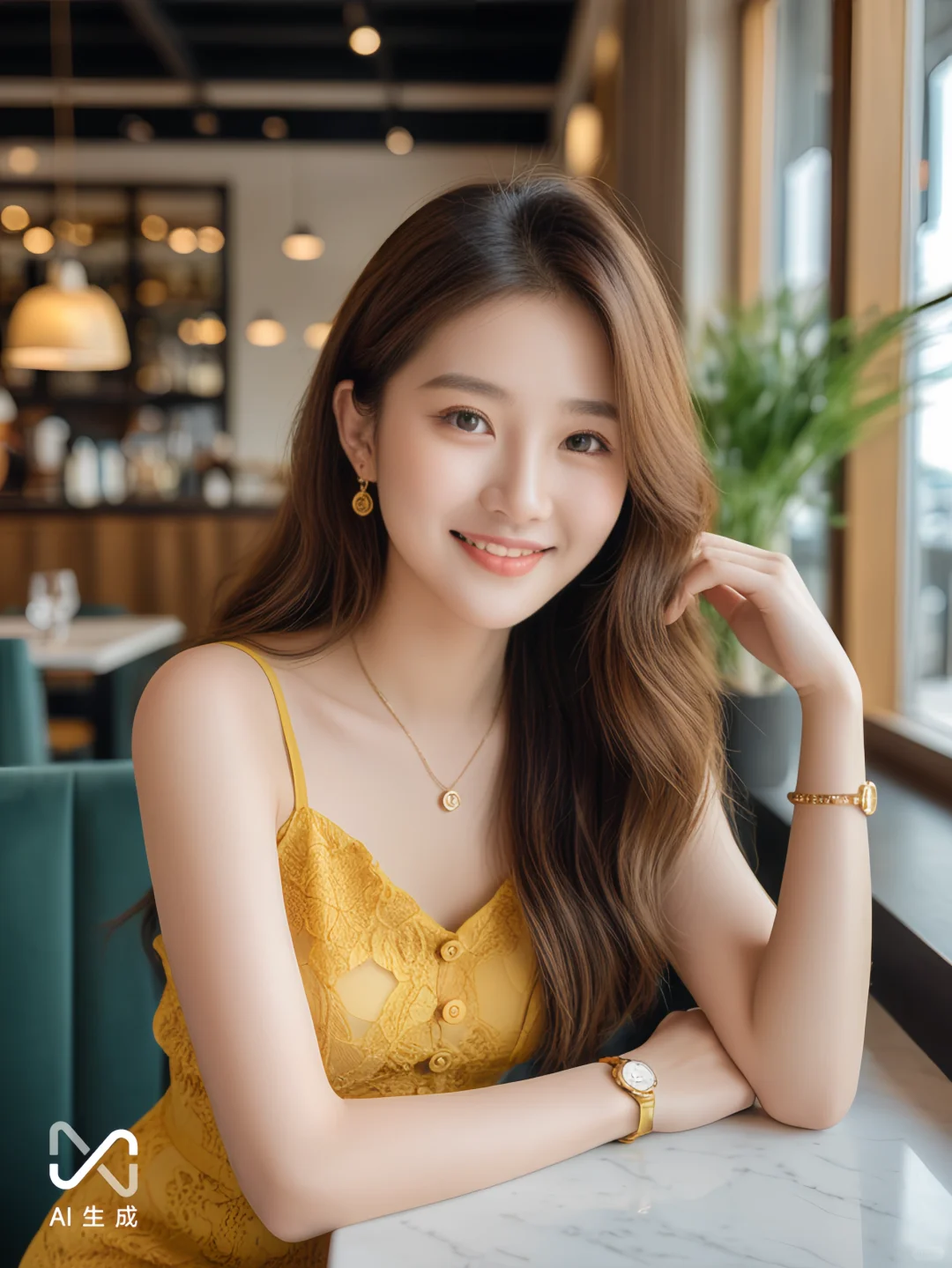AI生出的美女简直美翻了