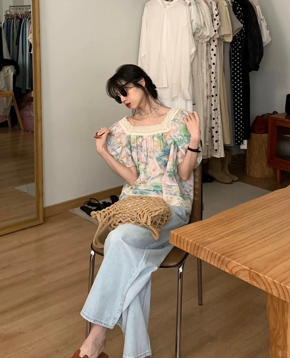 甜妹蕾丝穿搭