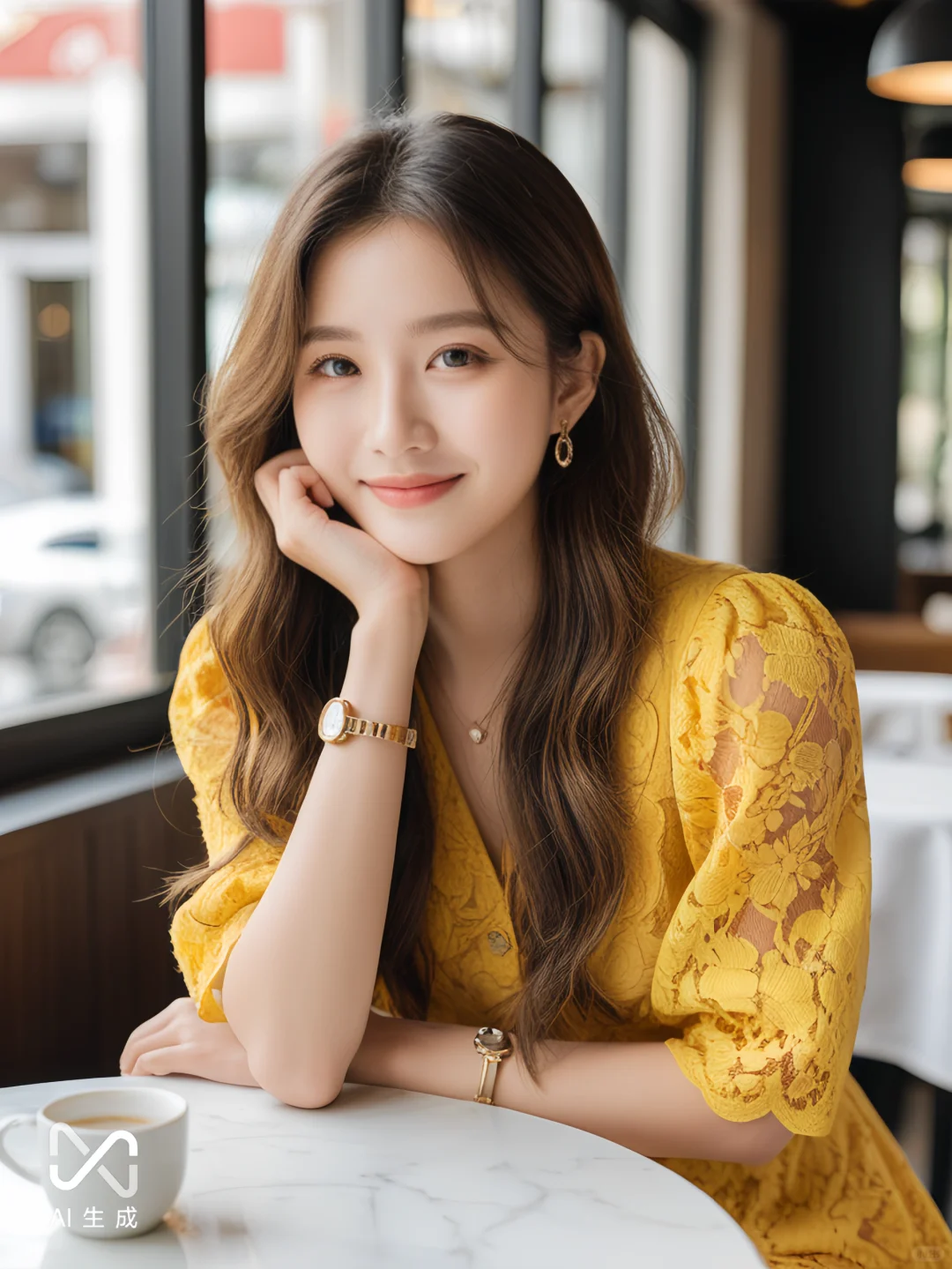 AI生出的美女简直美翻了