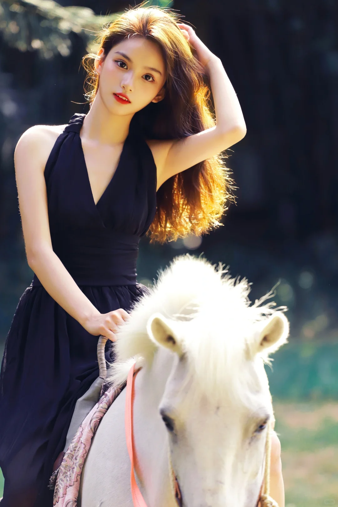 美女与马