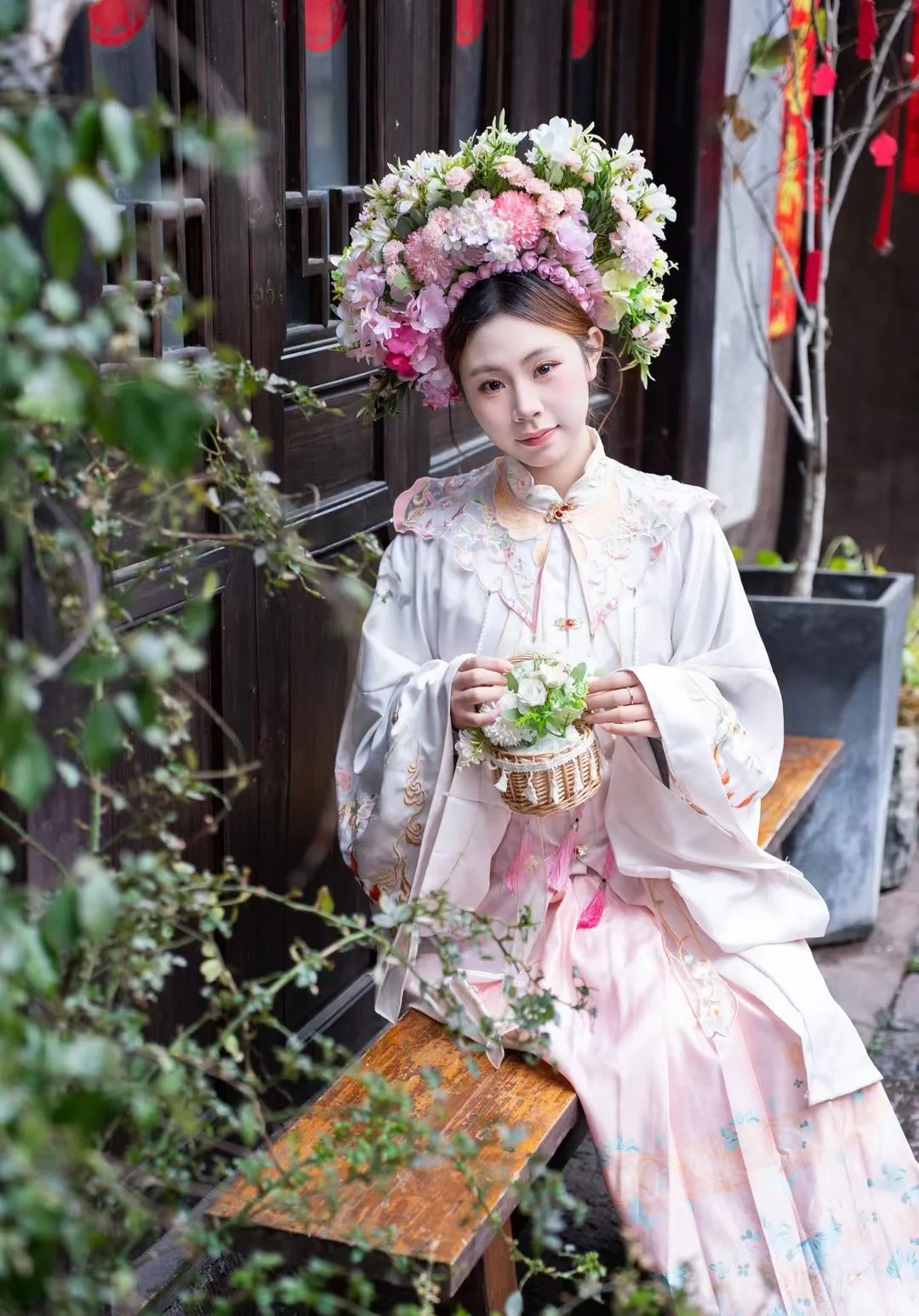 一念簪花，一世无忧 今生戴花，世世漂亮