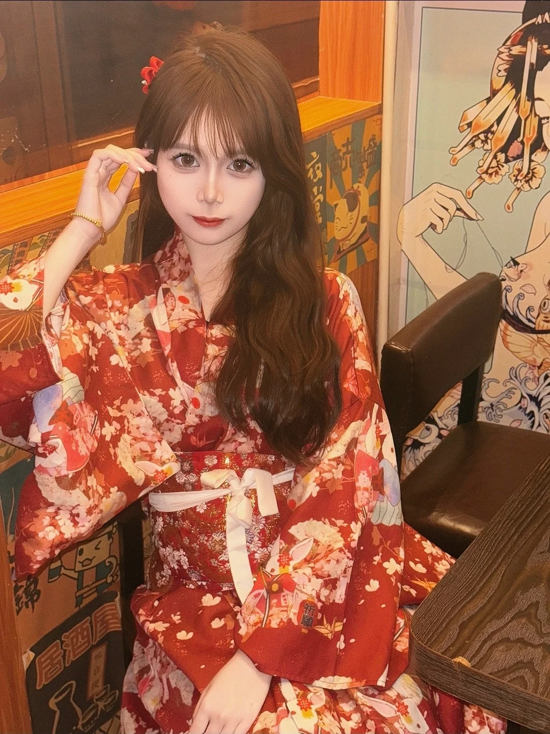 拍到了油画感和服美女