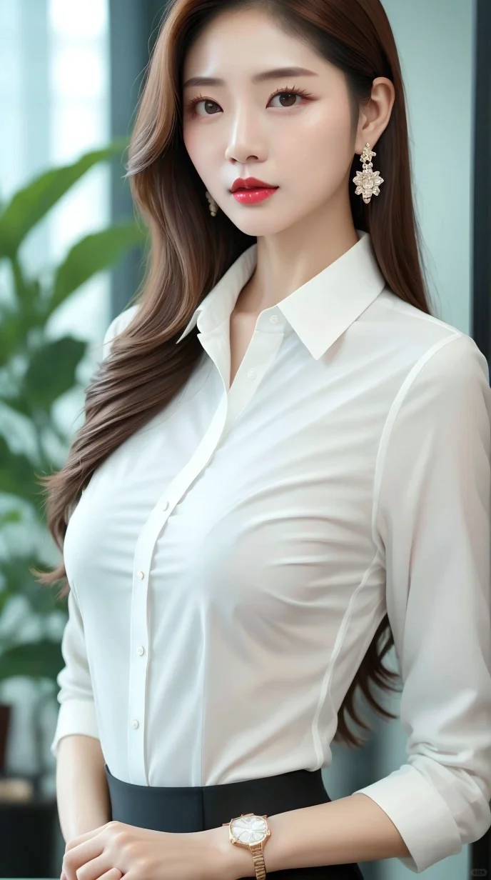 职业装气质美女陶璇英，上班就这样穿