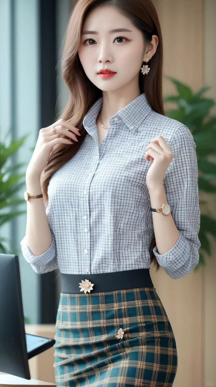 职业装气质美女陶璇英，上班就这样穿