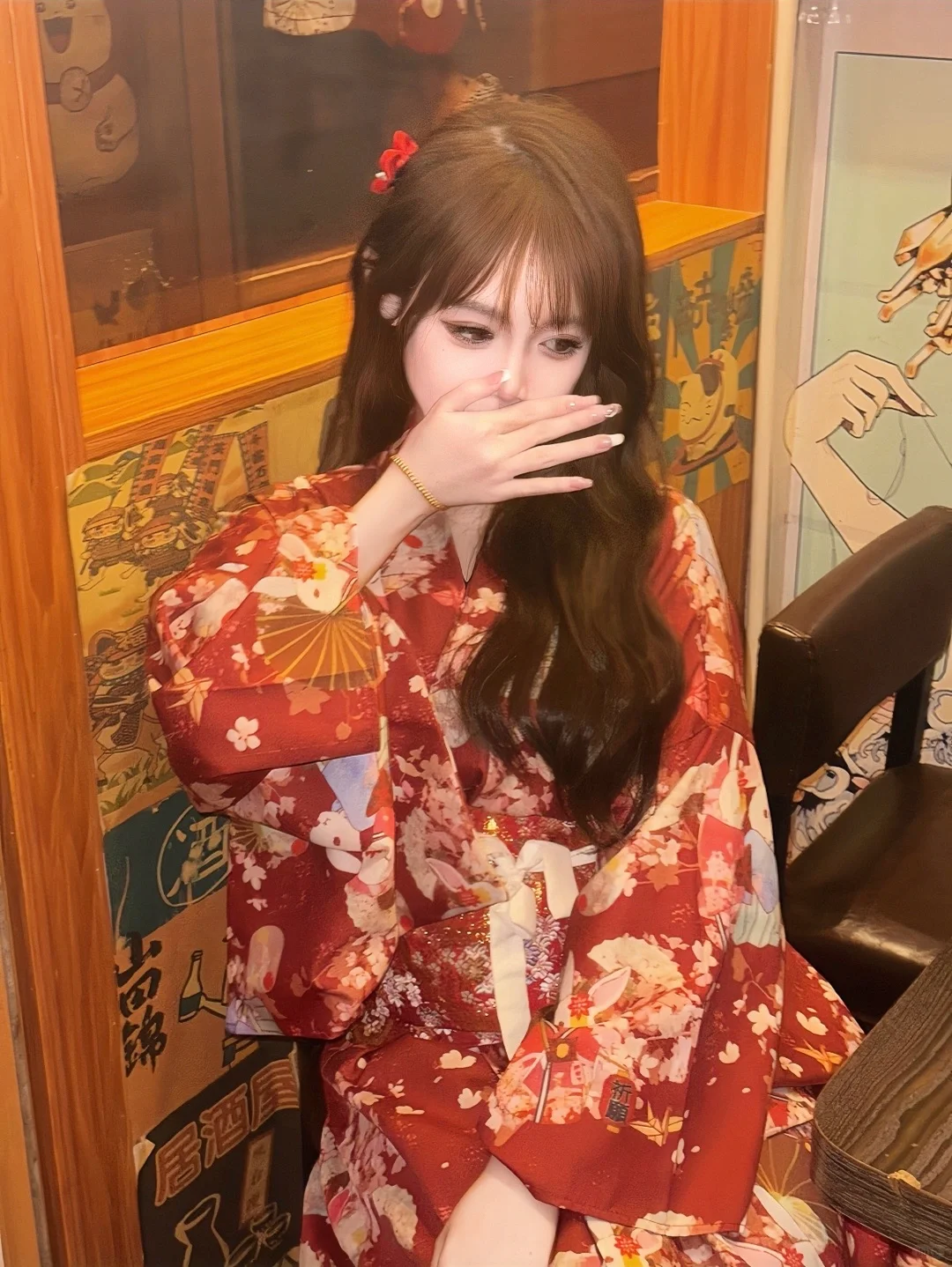 拍到了油画感和服美女