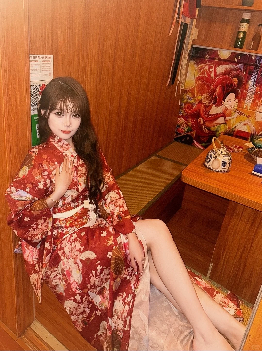拍到了油画感和服美女
