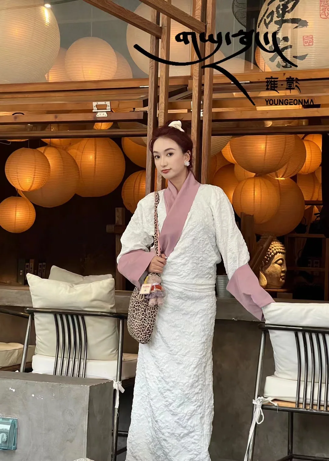 新藏式·粉白甜美💓藏袍·谁不爱
