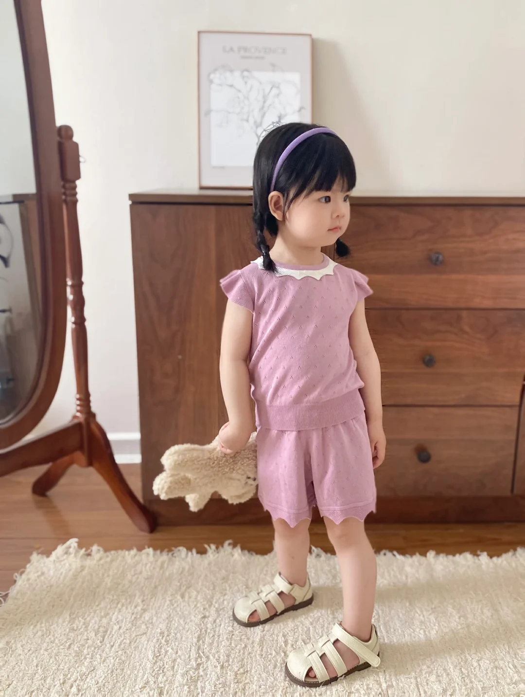 生女儿的快乐| 今天穿韩系甜美小套装💜