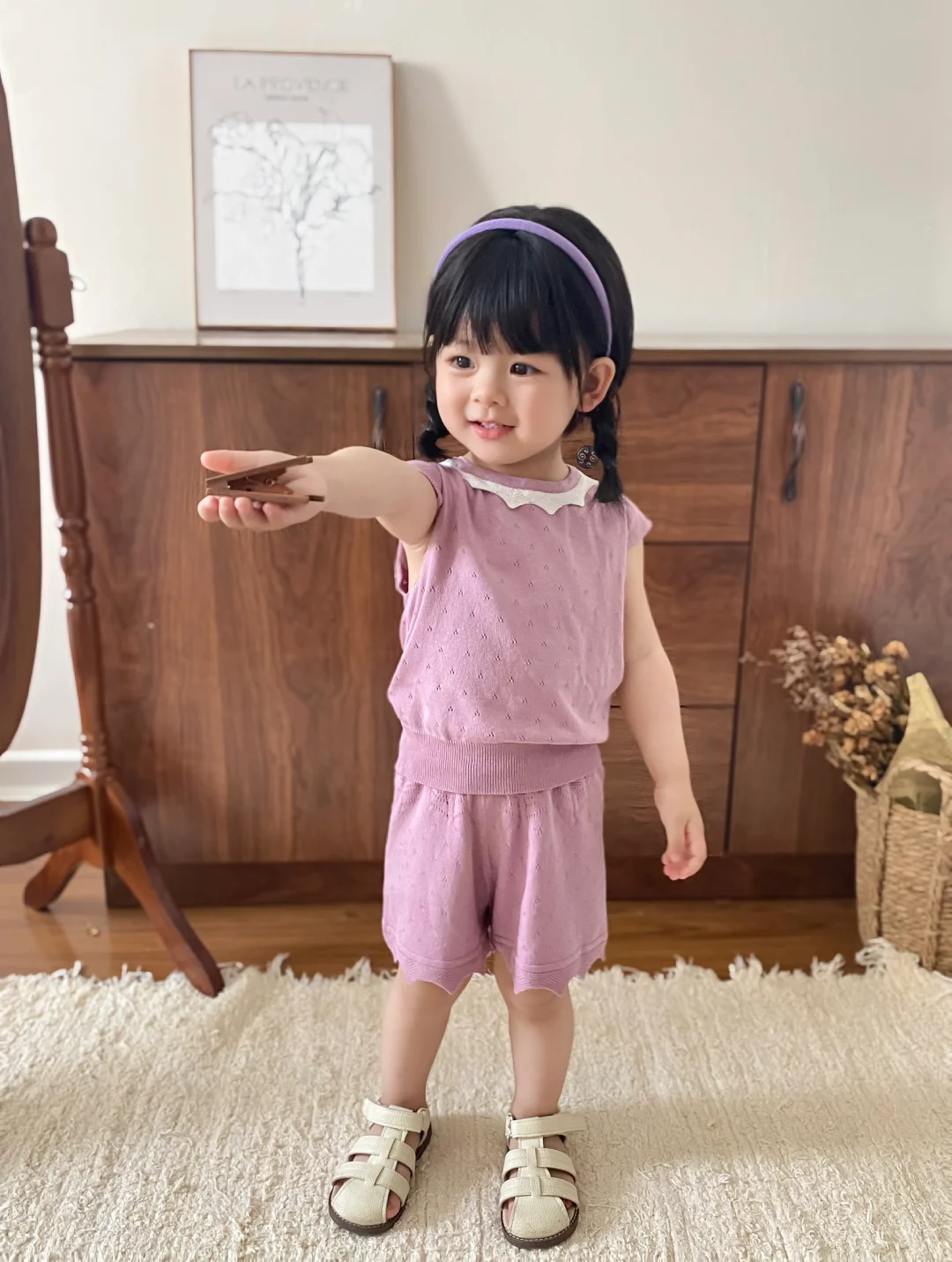 生女儿的快乐| 今天穿韩系甜美小套装💜