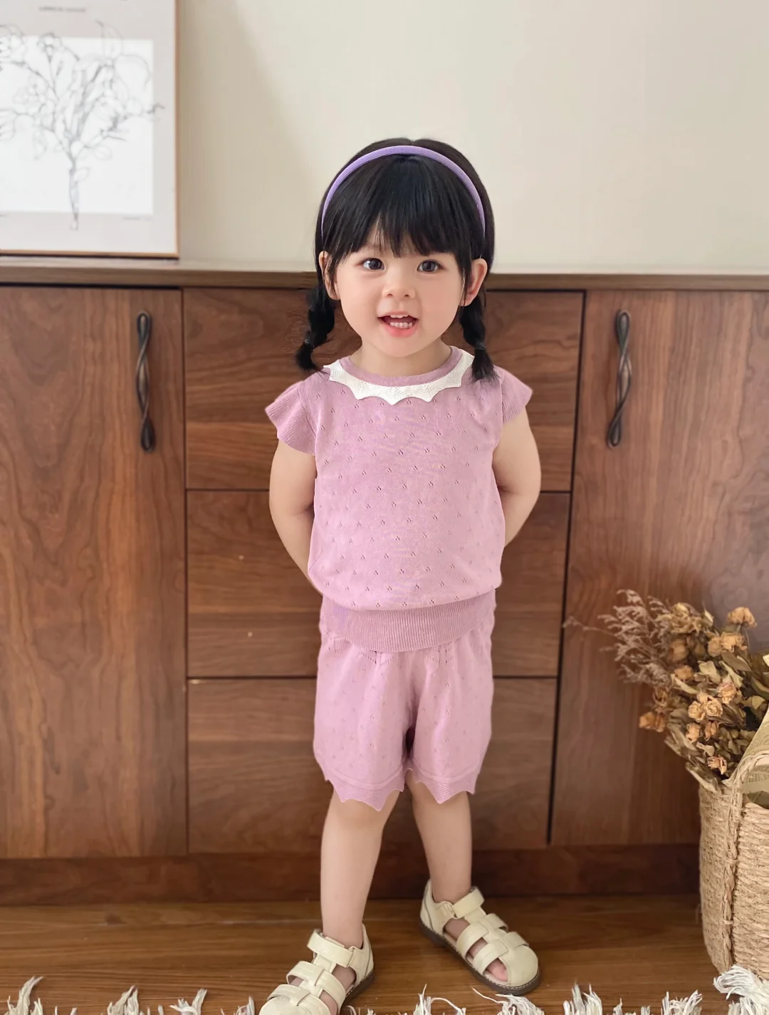 生女儿的快乐| 今天穿韩系甜美小套装💜
