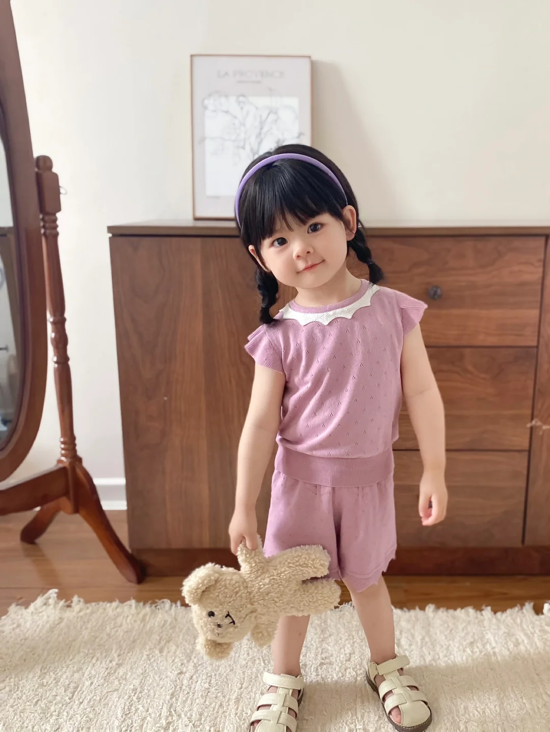 生女儿的快乐| 今天穿韩系甜美小套装💜