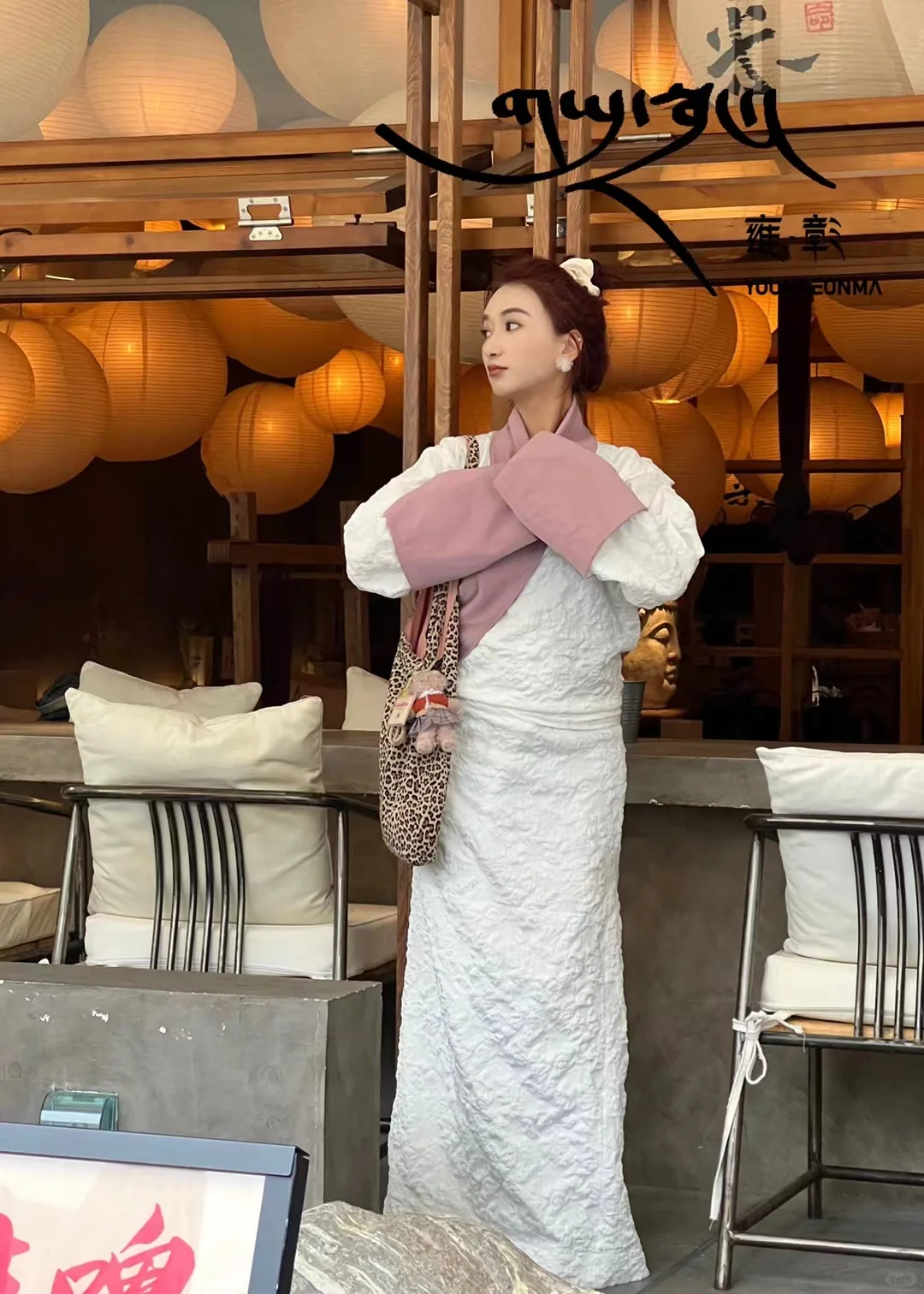 新藏式·粉白甜美💓藏袍·谁不爱