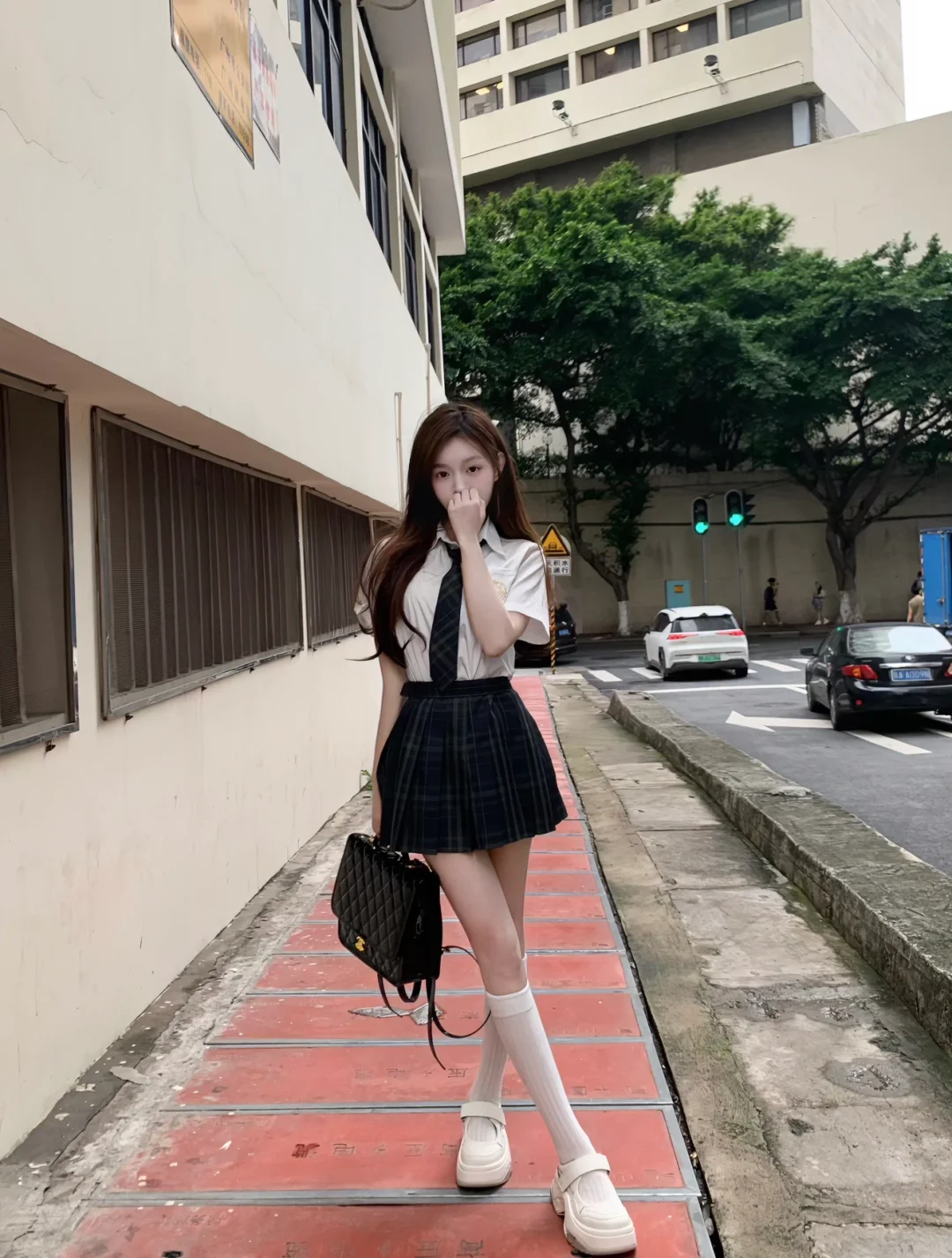 广州电商女摄🤍博主跟拍 JK制服这样拍