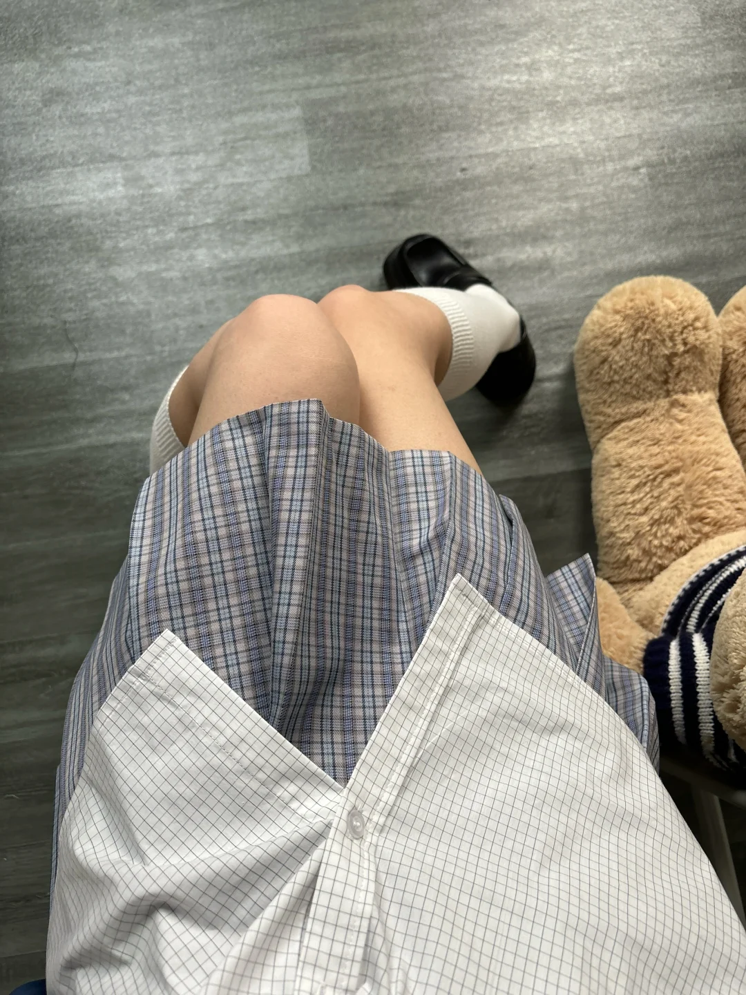 jk日常｜夏天真的太喜欢浅色格裙了！！