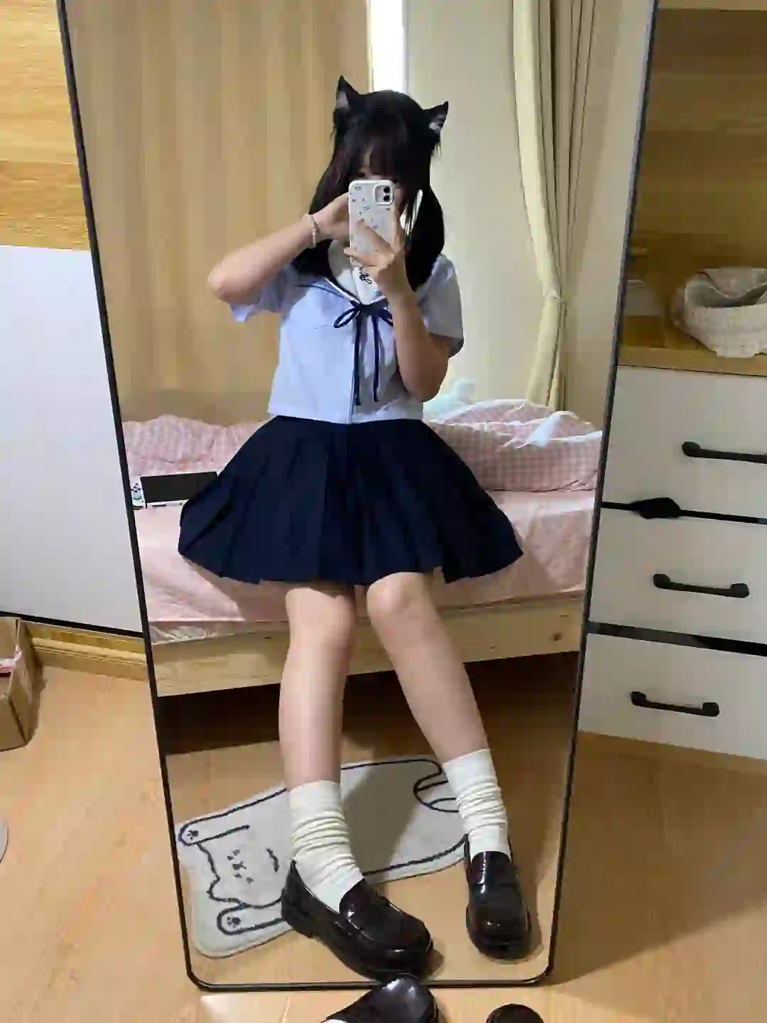 哎哟水手服➕裙撑真的萌的要死