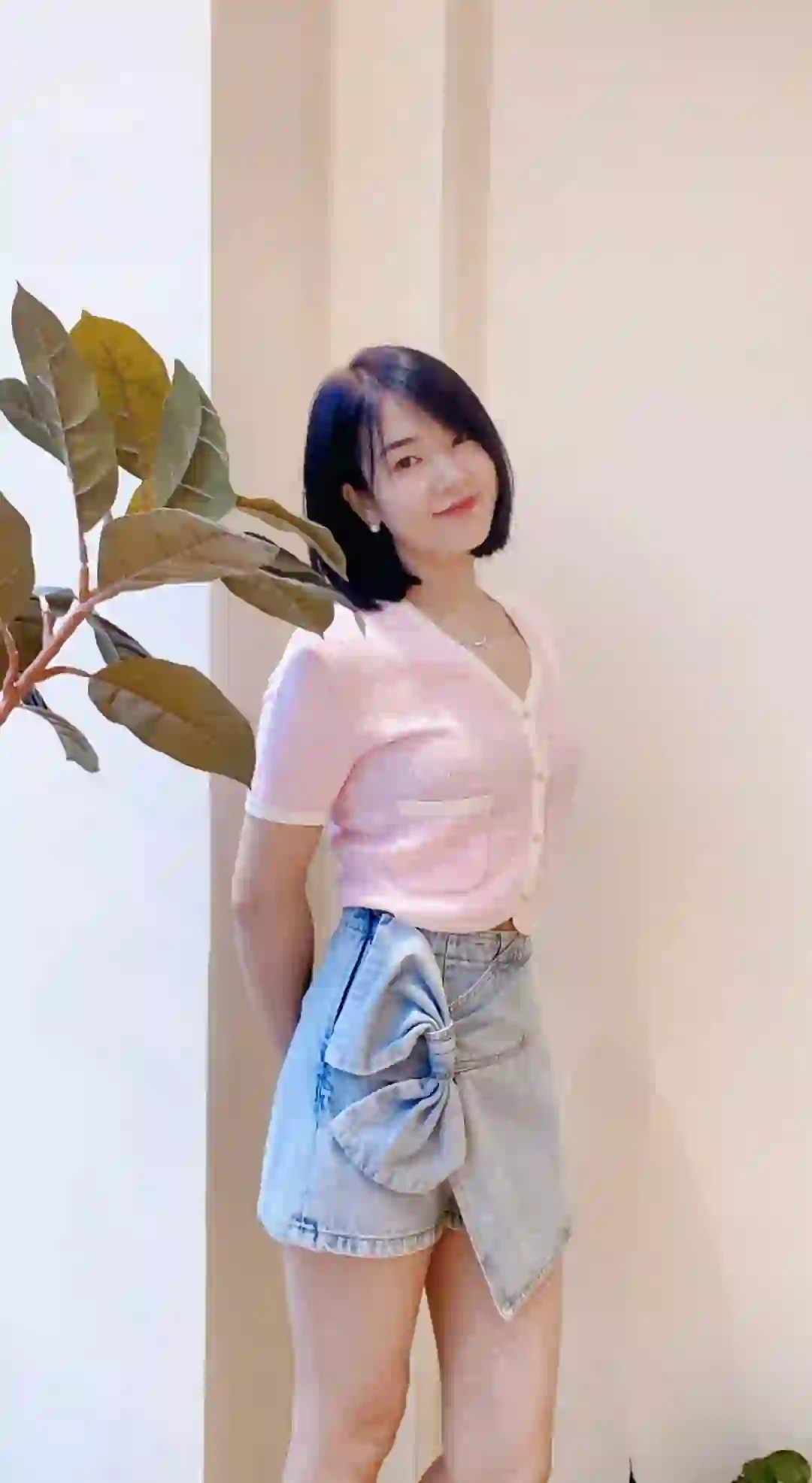 ochirly蝴蝶结🎀牛仔短裤
