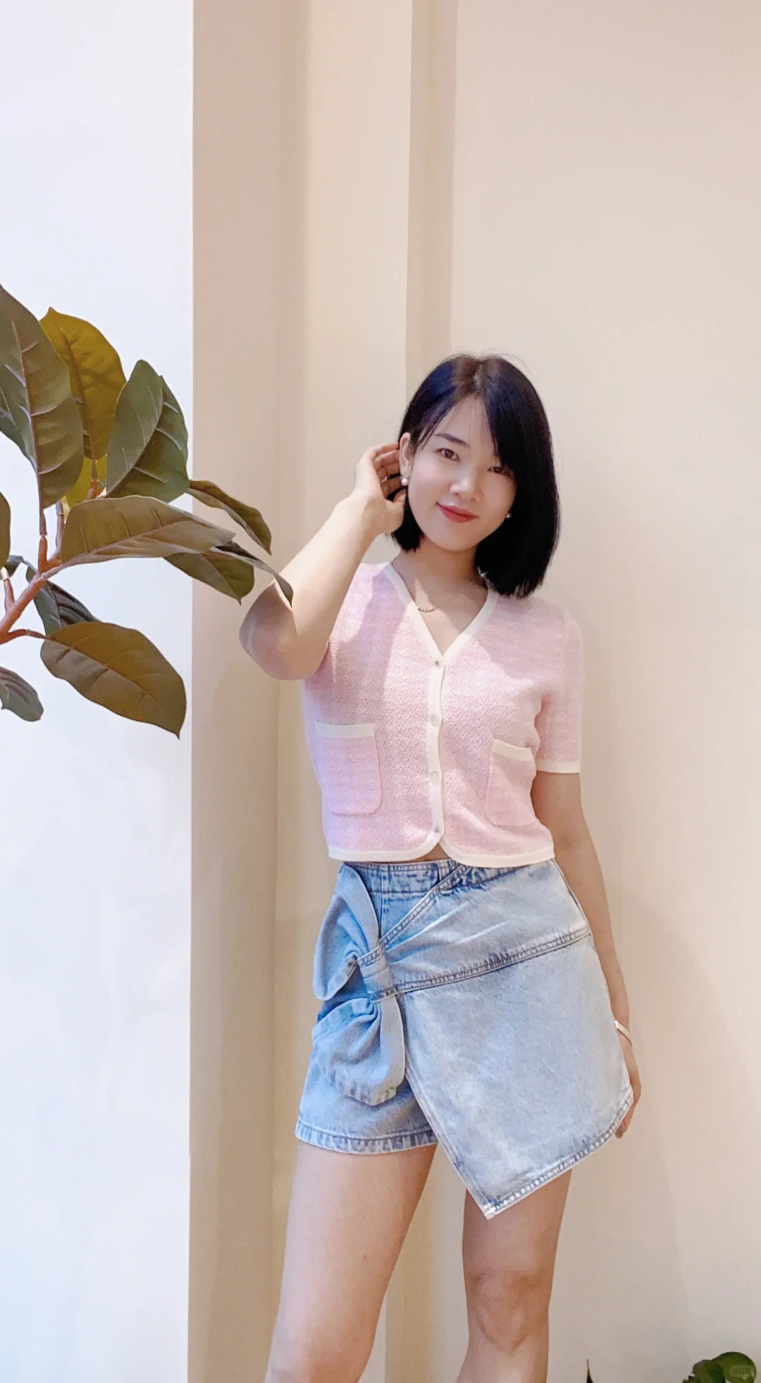 ochirly蝴蝶结🎀牛仔短裤