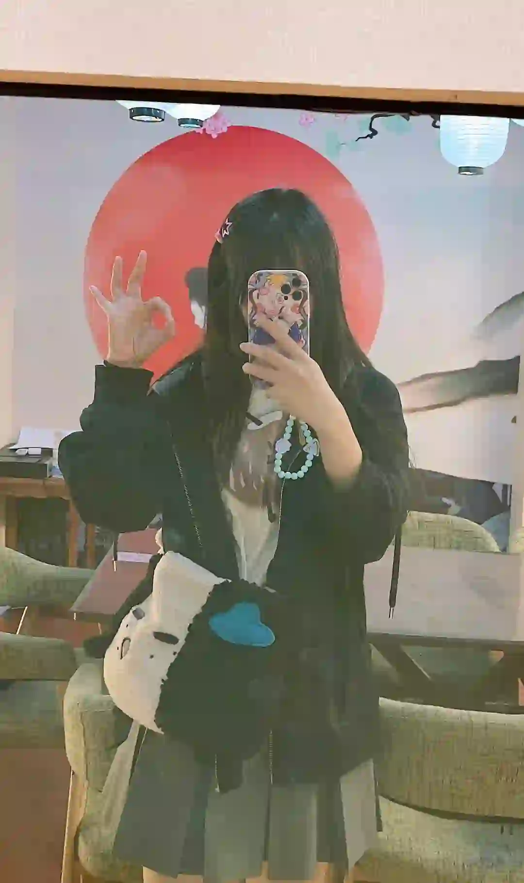 等4个穿jk制服的不良少女！