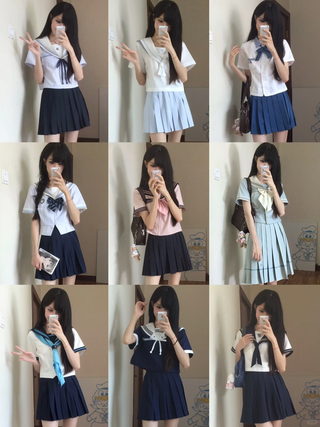 ₊˚⊹♡夏日水手服小合集#我的jk日常˚⊹♡