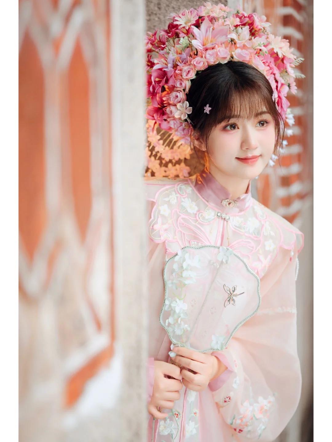 少女心爆棚💗粉色簪花妆造分享来啦！🌸