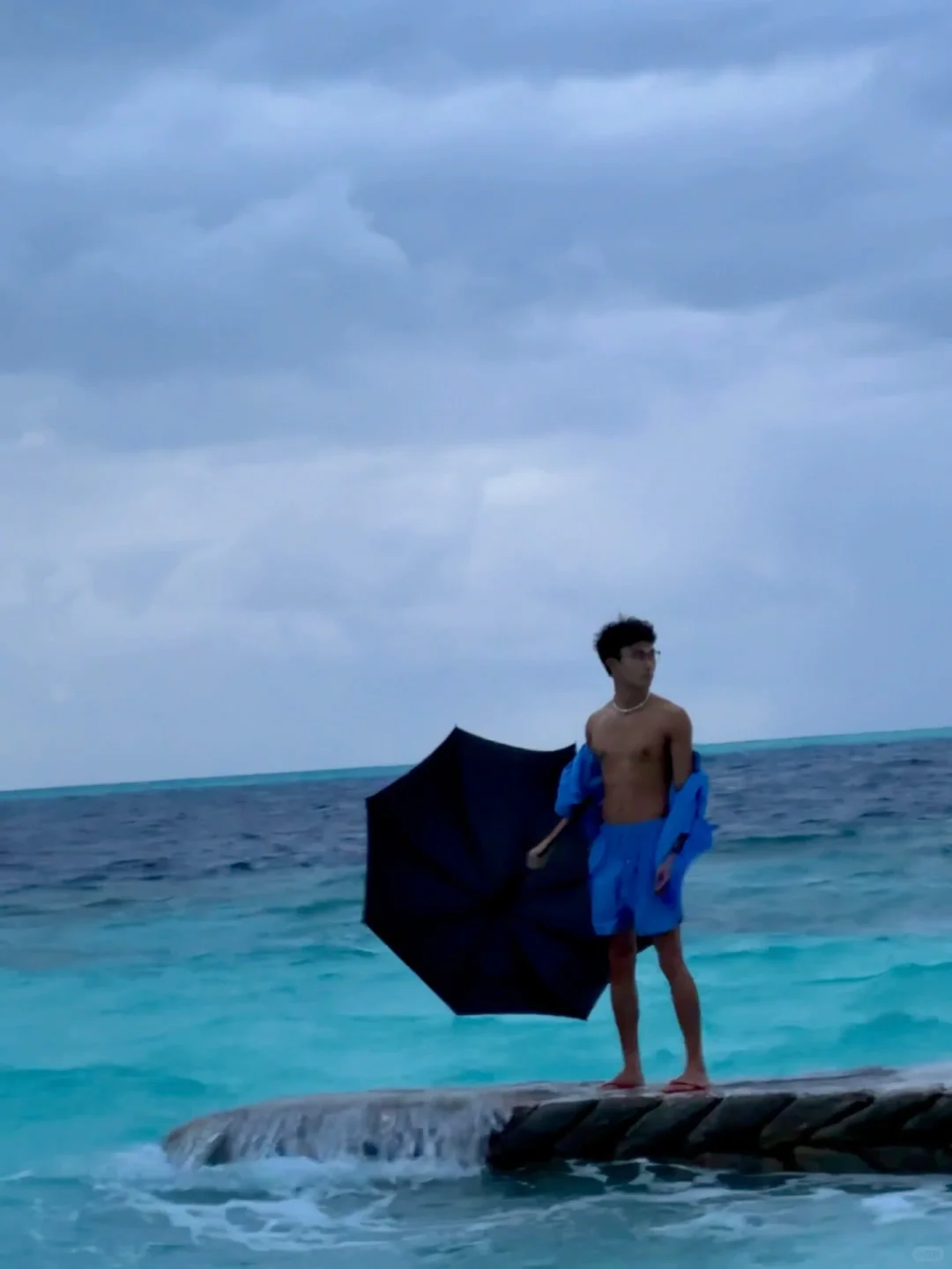 马代雨季初体验🌧️ | 阴天的海竟然也这么美
