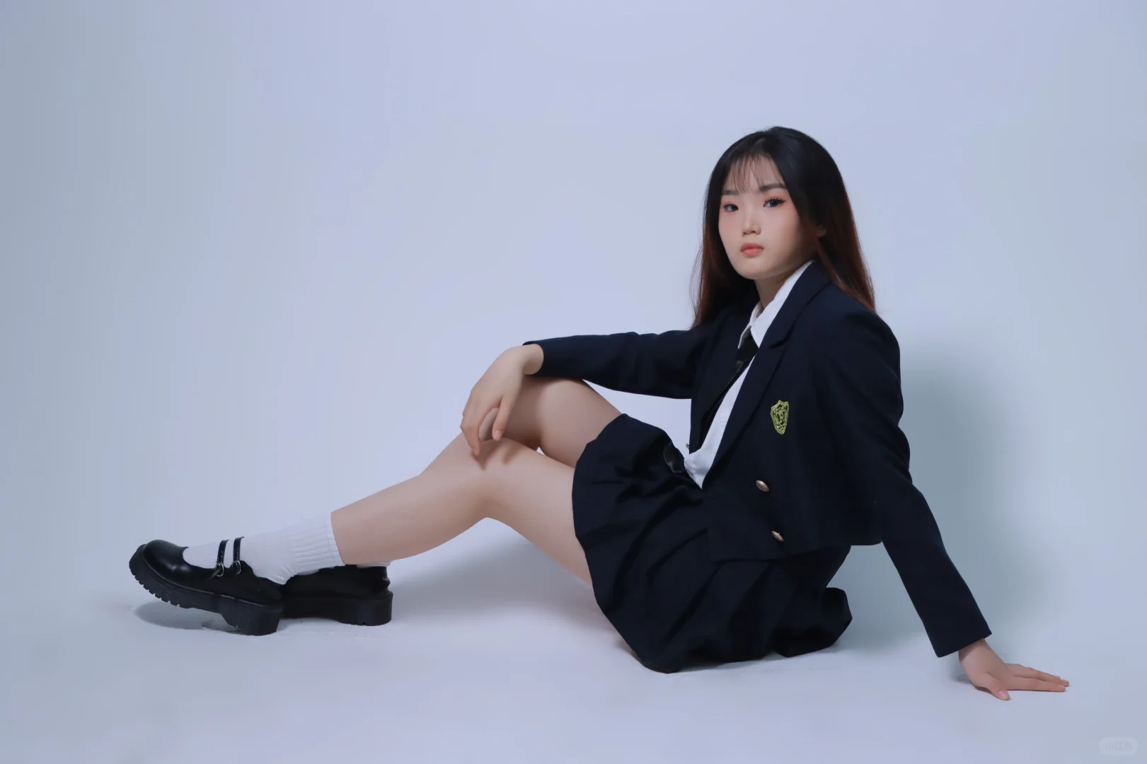韩系女高学院风～可爱甜甜的jk学妹已上线