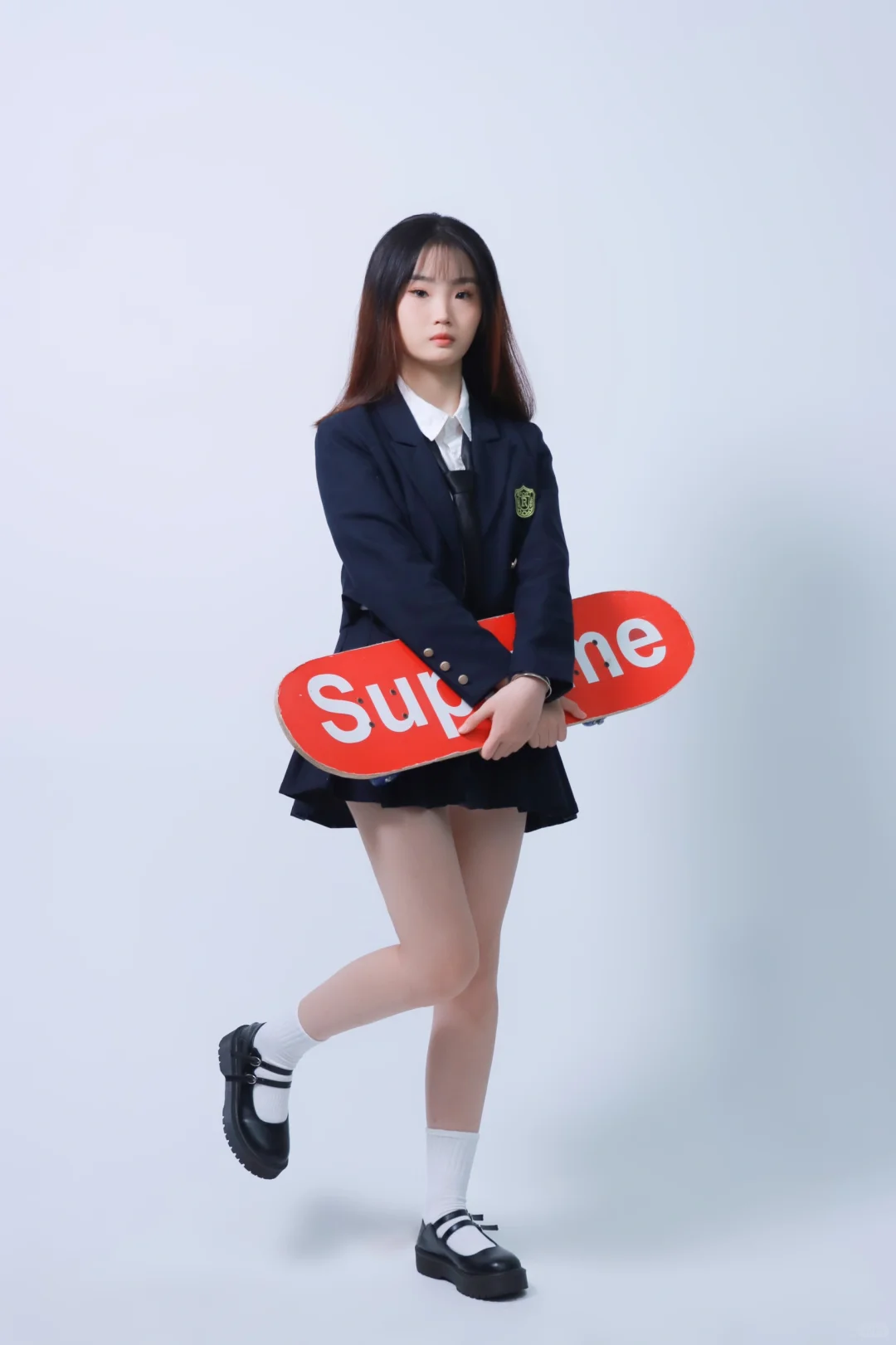 韩系女高学院风～可爱甜甜的jk学妹已上线