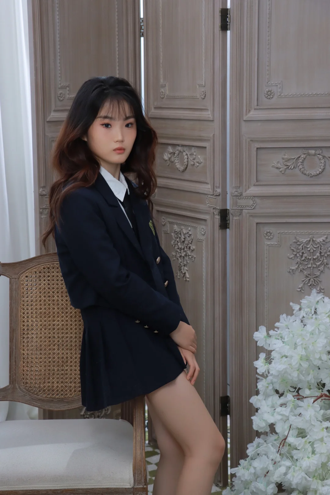 韩系女高学院风～可爱甜甜的jk学妹已上线