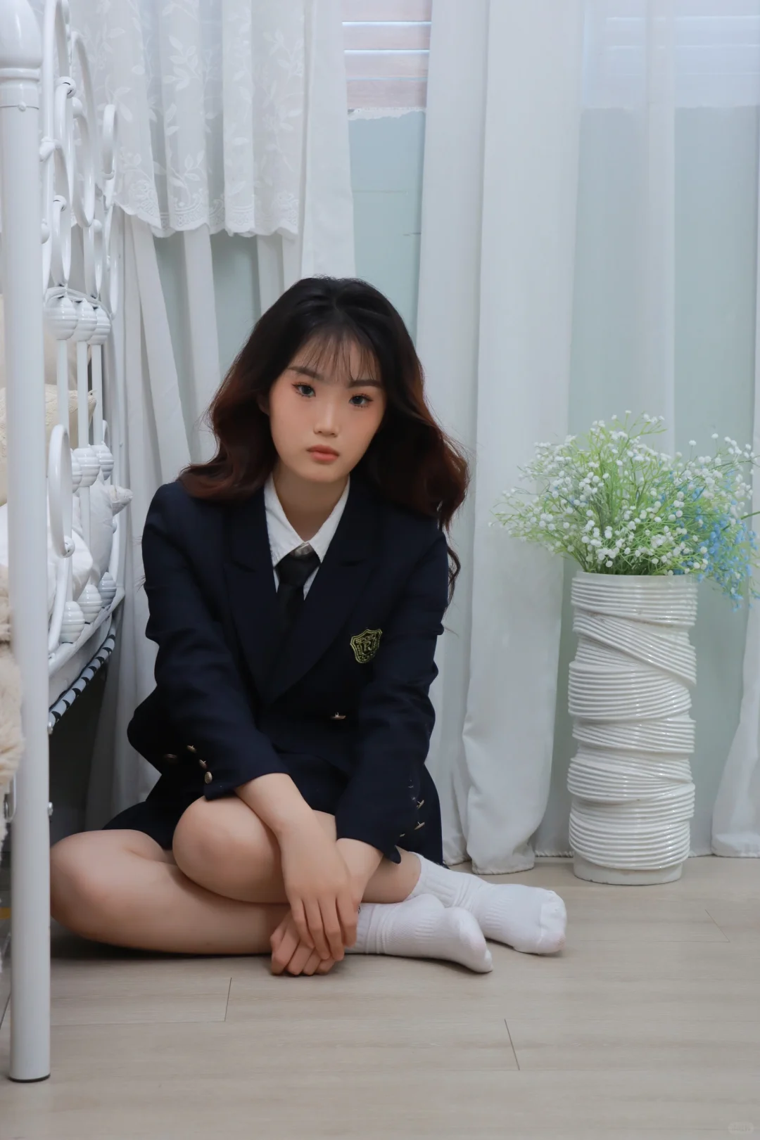 韩系女高学院风～可爱甜甜的jk学妹已上线