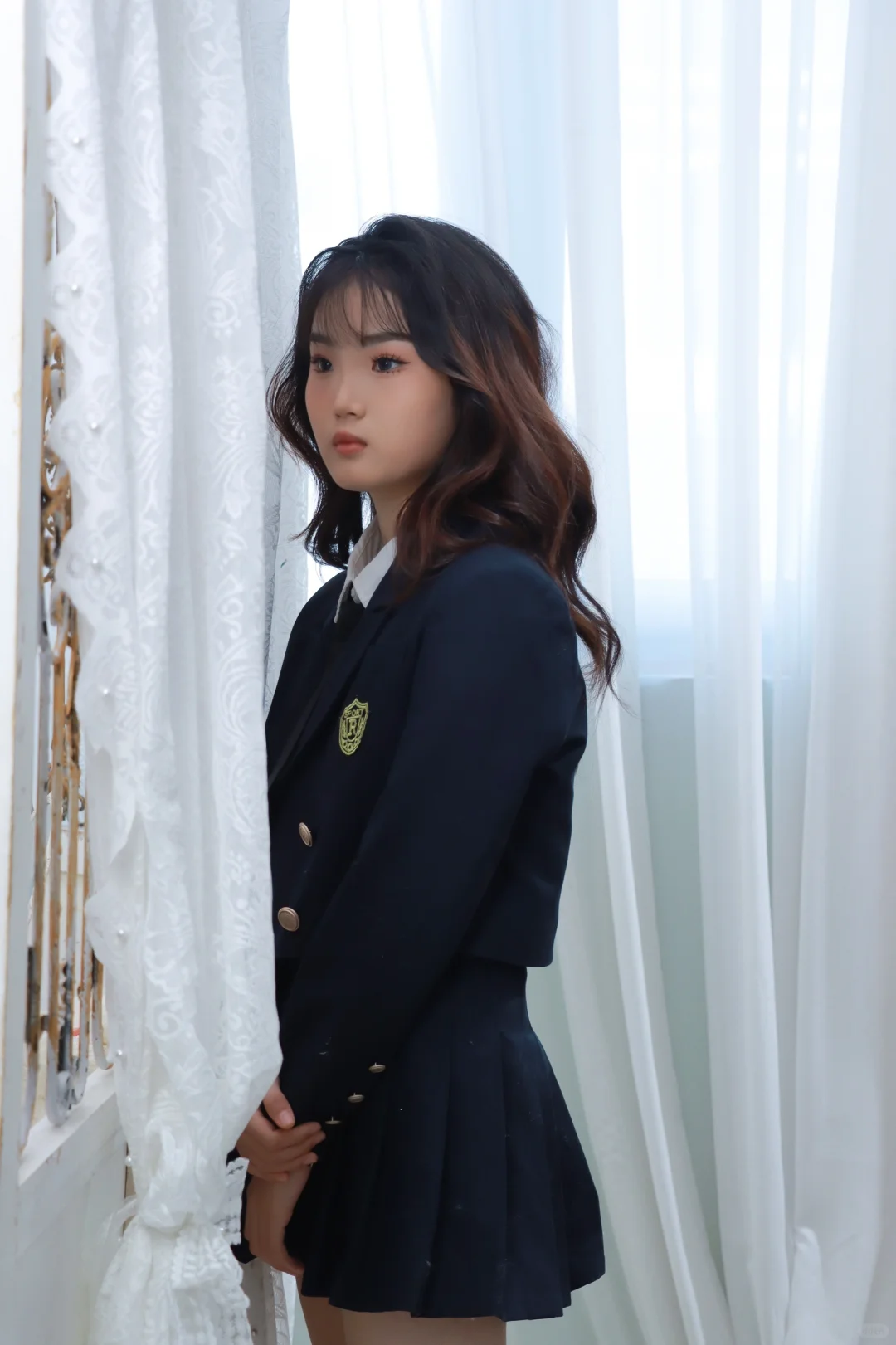 韩系女高学院风～可爱甜甜的jk学妹已上线