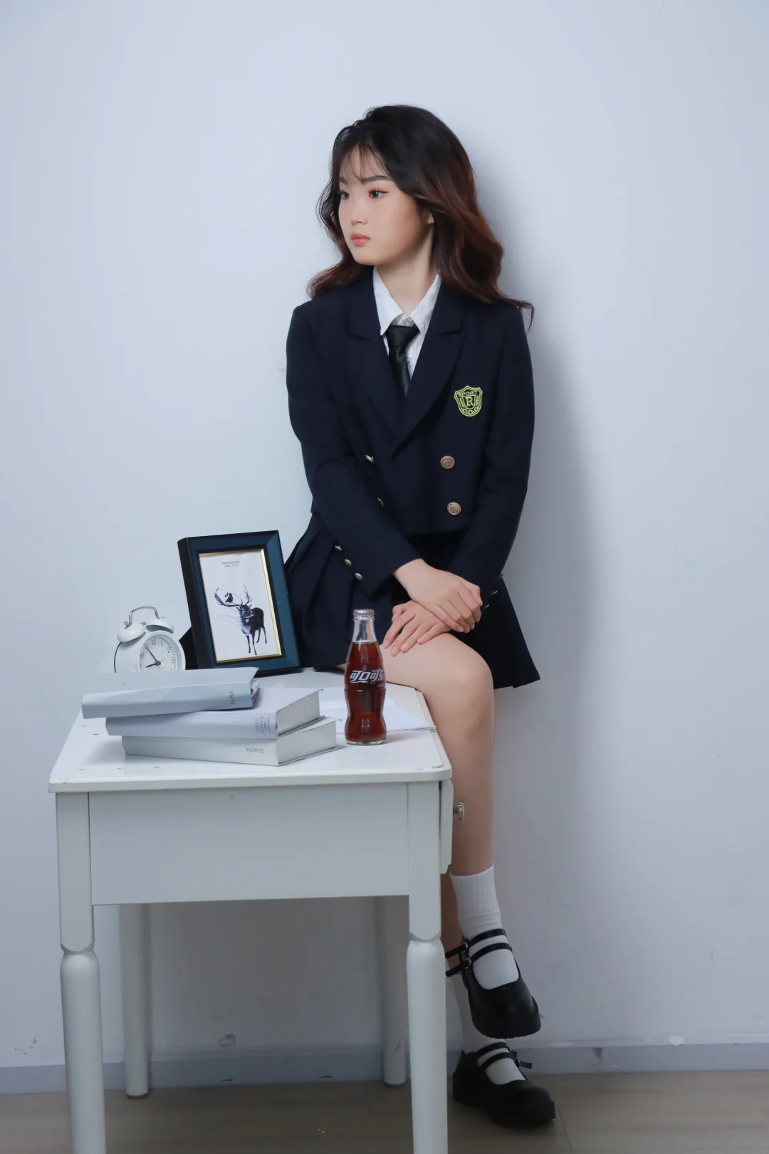 韩系女高学院风～可爱甜甜的jk学妹已上线