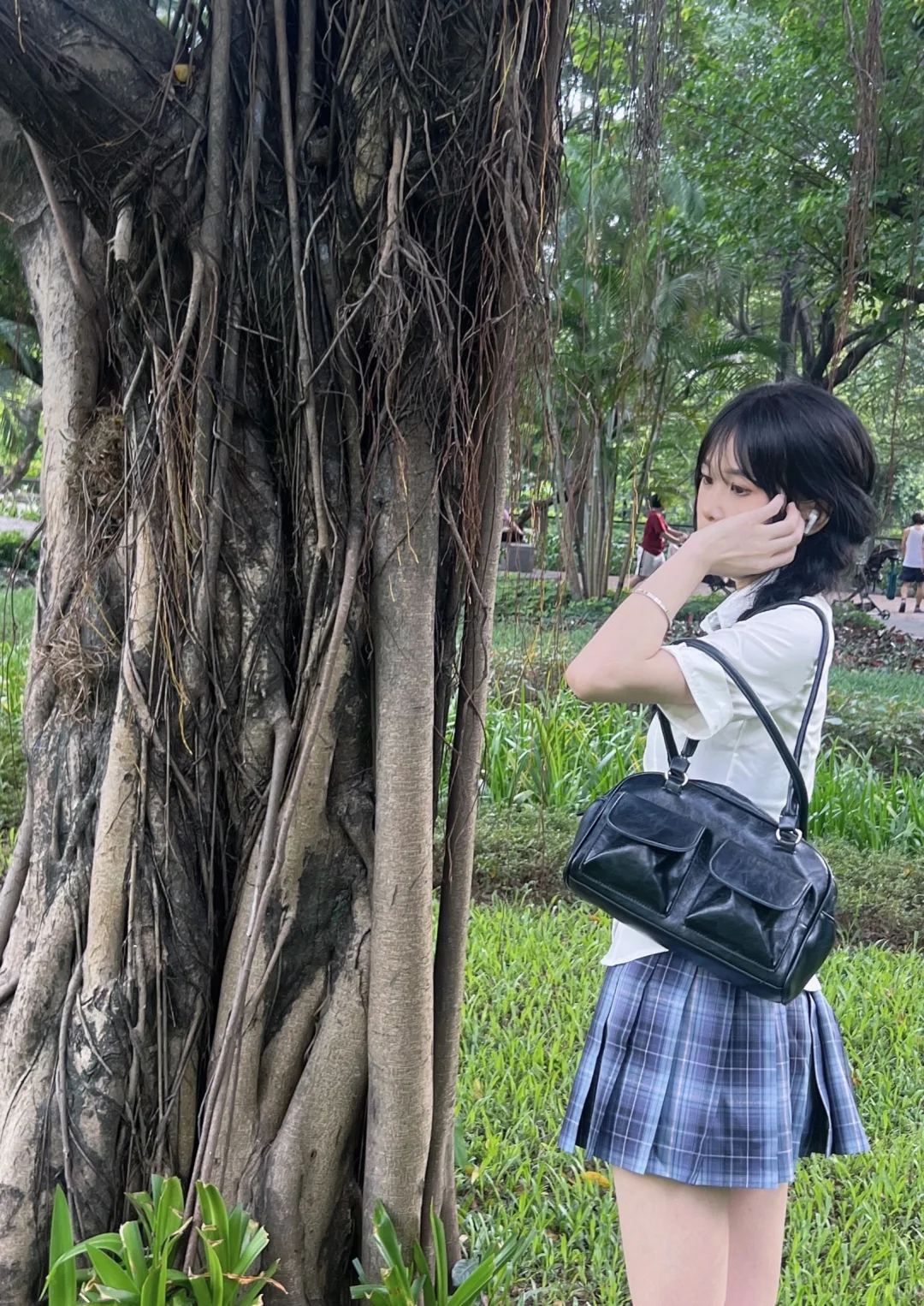 晓港公园草坪拍照