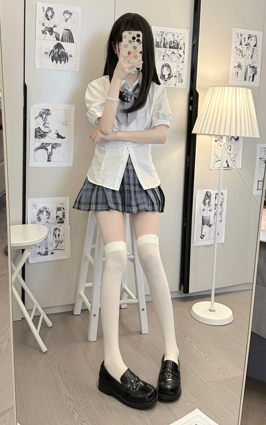 是两位数的制服鞋～