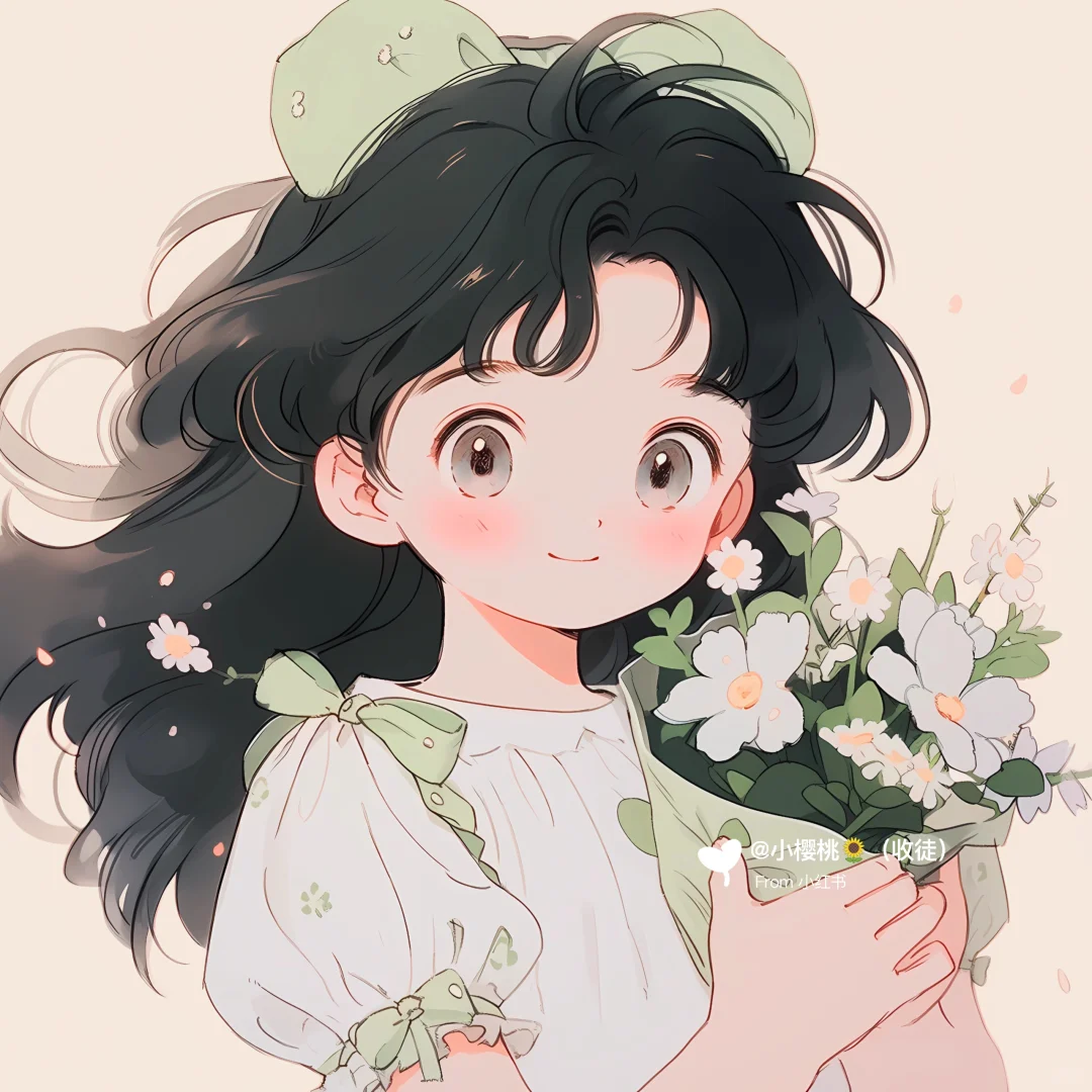 小清新 | 绿色系甜妹头像🌿