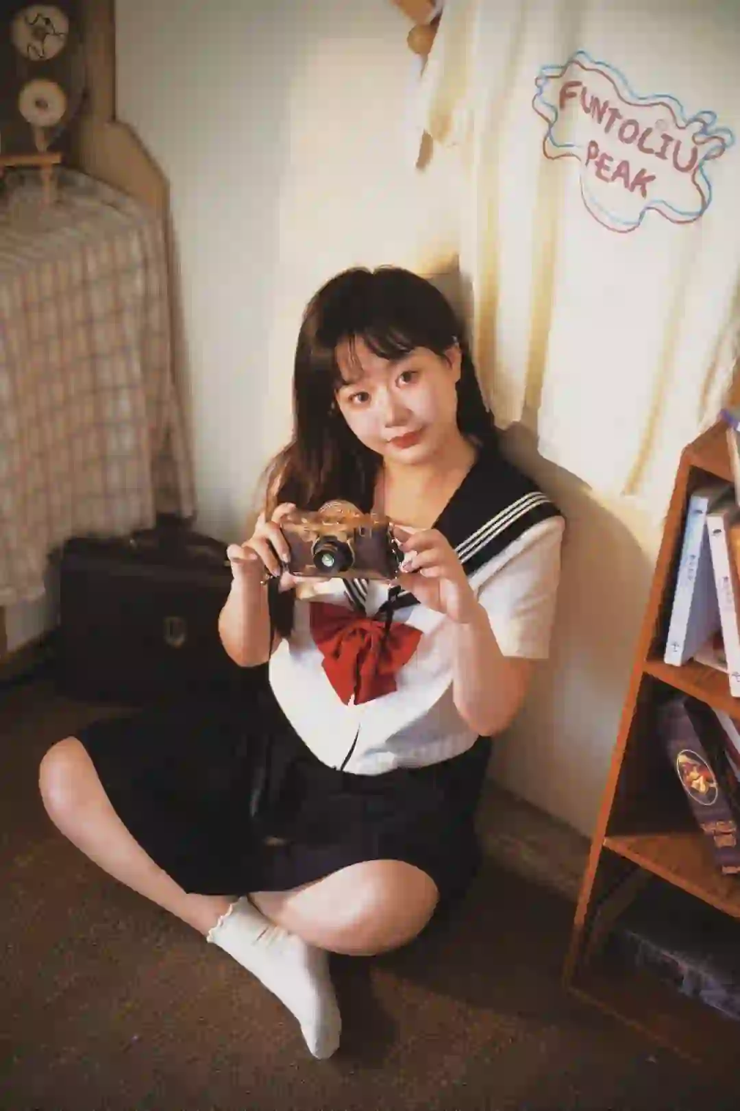 落日余晖独有的氛围感JK写真✨