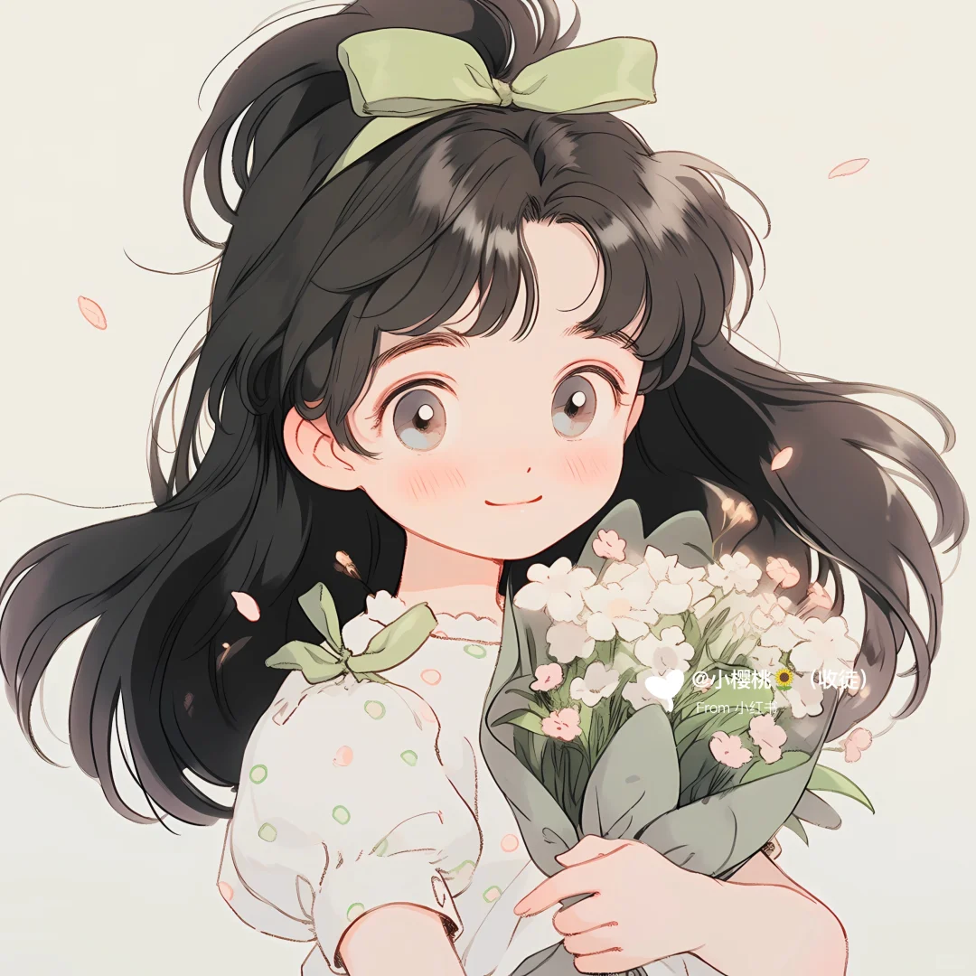 小清新 | 绿色系甜妹头像🌿