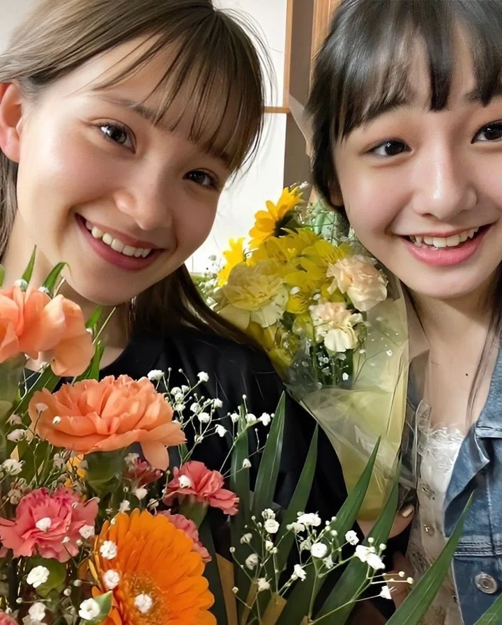 甜妹yyds！日杂模特毕业合照🌸