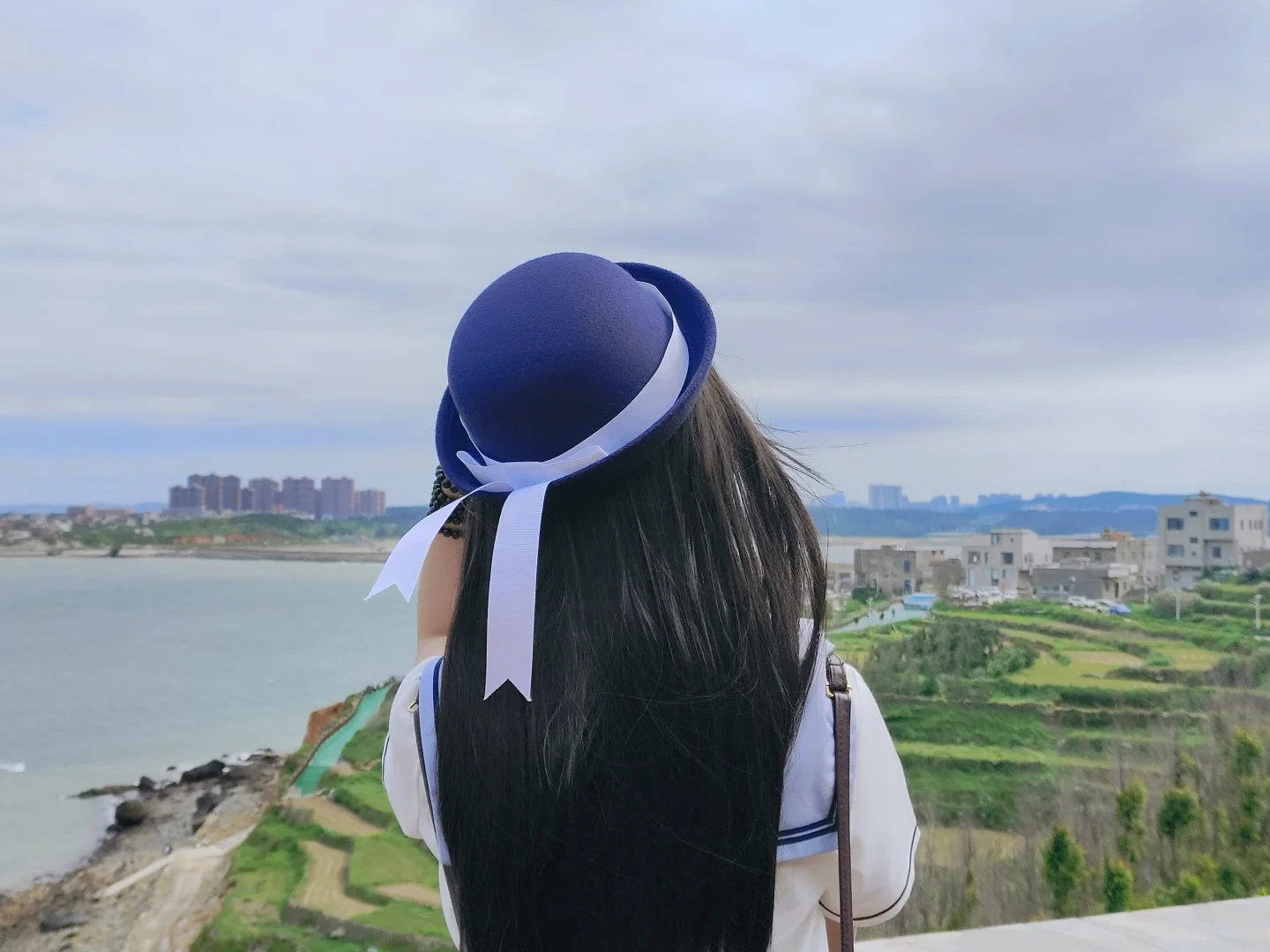 水手服和海边太配啦~