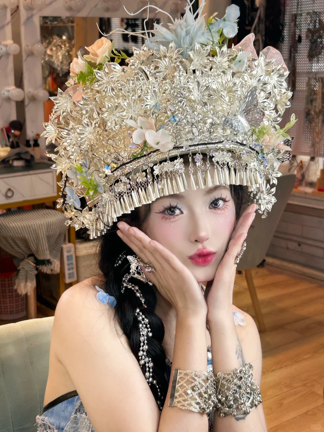 谁说苗服不好看呀甜死我了💗甜妹统治世界❗️