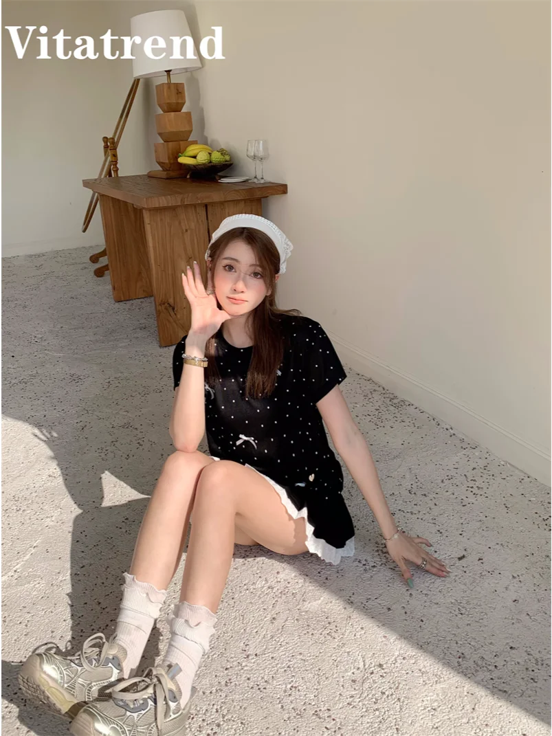 160🍒甜甜少女风 波点上衣➕蓬蓬裙好可爱
