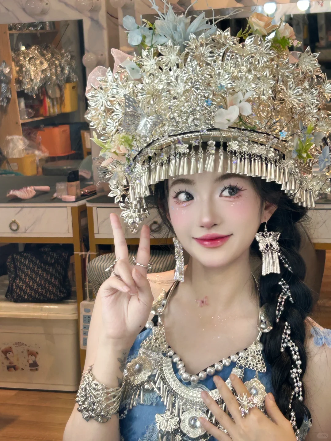 谁说苗服不好看呀甜死我了💗甜妹统治世界❗️