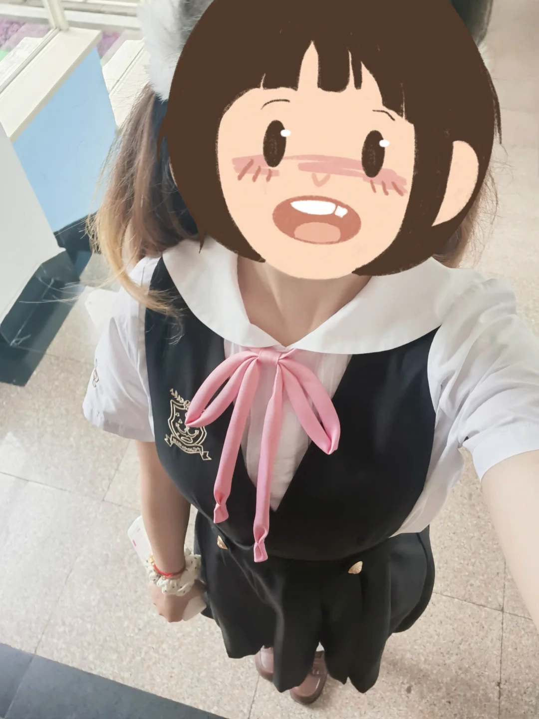 jk日记⑧：玉子穿搭但粉领绳
