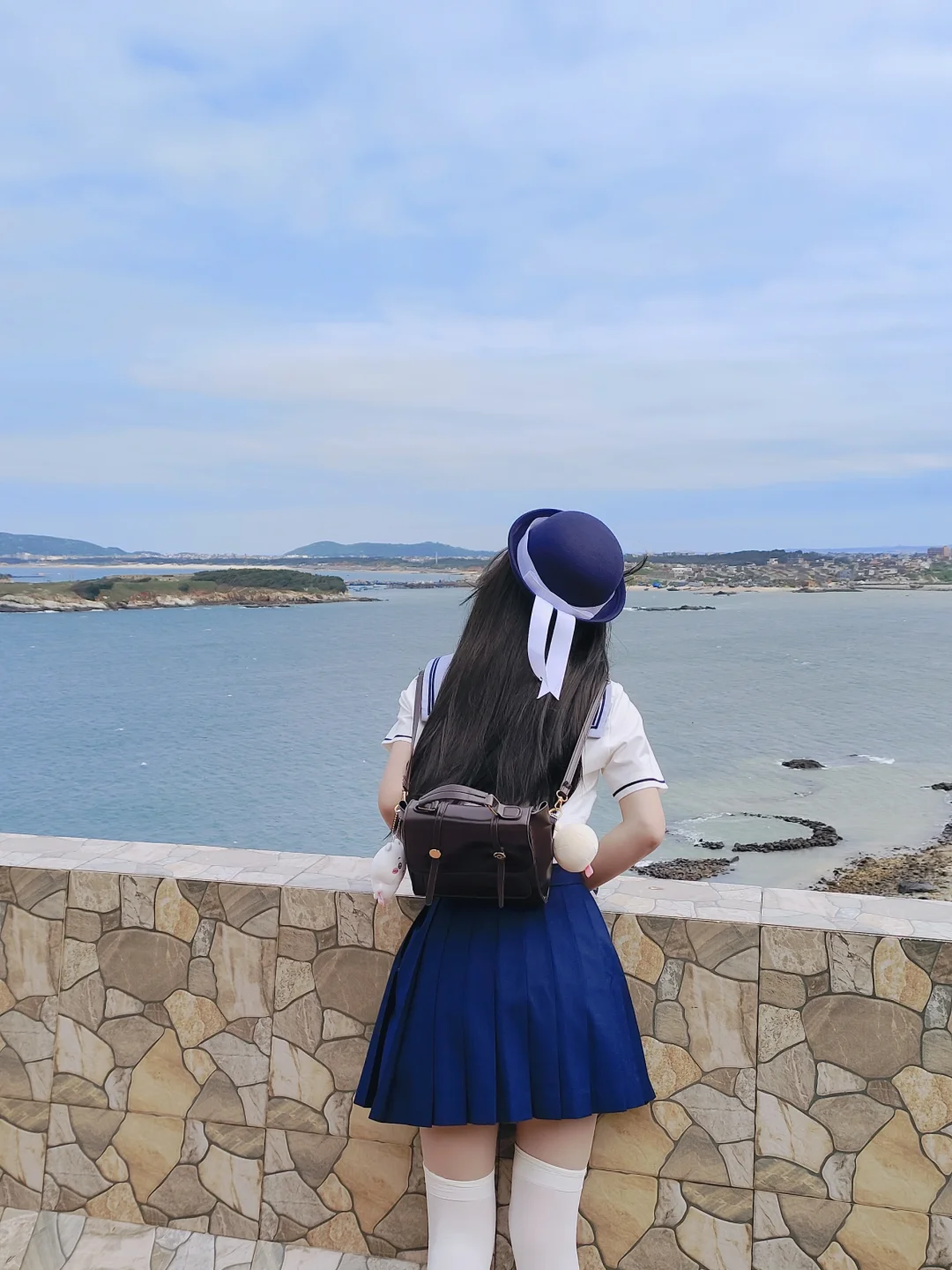 水手服和海边太配啦~