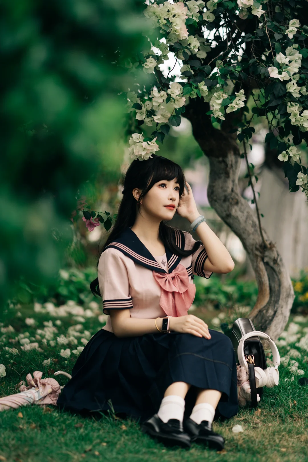 📷JK制服 | 春雨、雨を喜ぶ☔