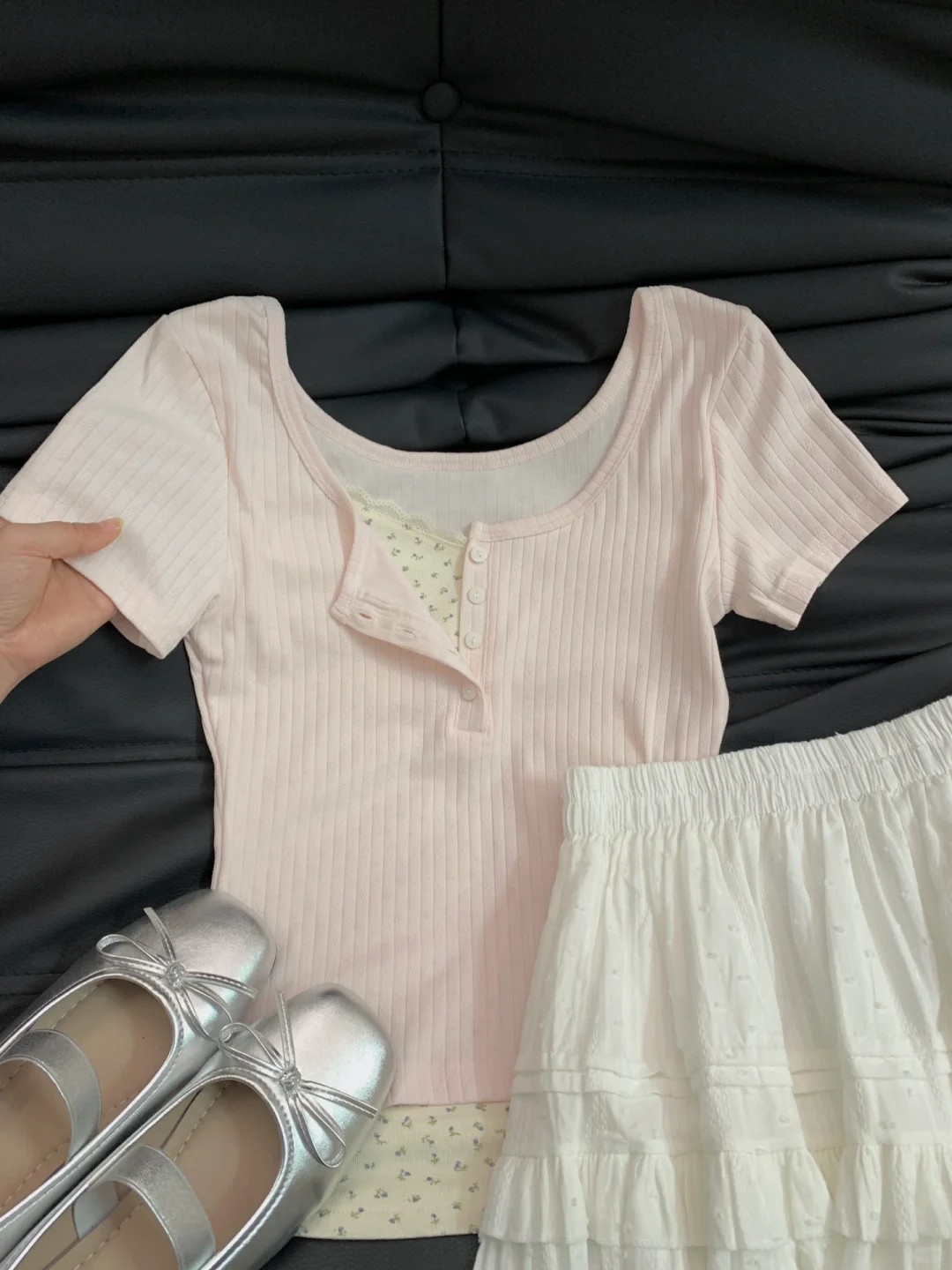 BM风🐈碎花假两件૮ .  ̫ . ა尊嘟好嫩好甜妹