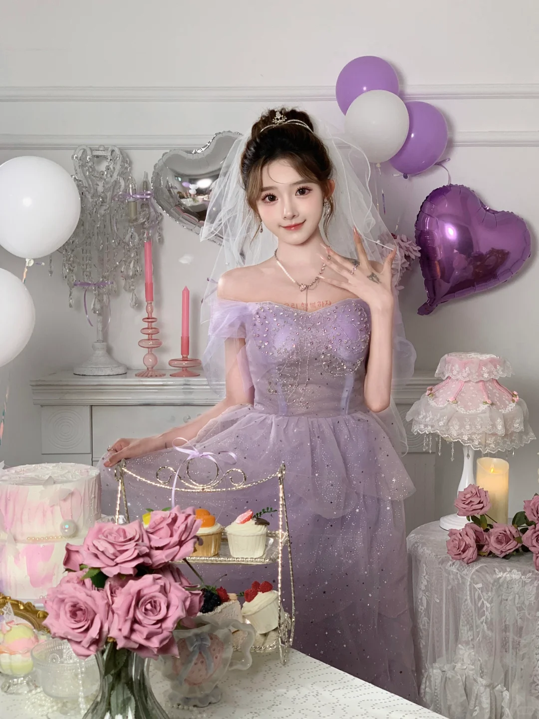 甜妹超爱的氛围生日照🎂泡泡真的太梦幻啦