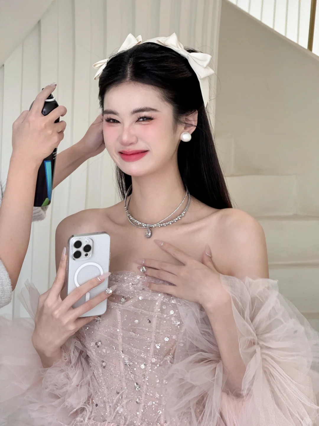 厦门婚纱 甜妹都爱的粉色梦幻羽毛裙👏
